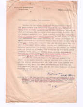 Brief von Günther Ramin an Albert Schweitzer
