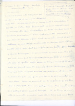 Durchschlag eines Briefes von Albert Schweitzer an Edward Power Biggs
