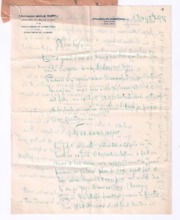 Brief von Emile Rupp an Albert Schweitzer