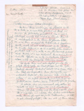 Brief von Ernst Toch an Albert Schweitzer