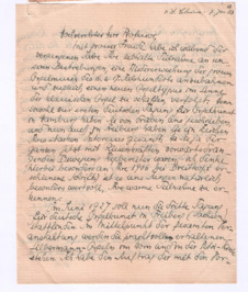 Brief von Günther Ramin an Albert Schweitzer