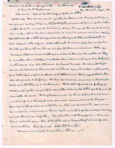 Brief von Albert Schweitzer an Georges Will