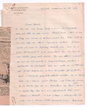 Brief von Gustave Stoskopf an Albert Schweitzer