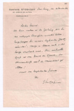 Brief von Gustave Stoskopf an Albert Schweitzer