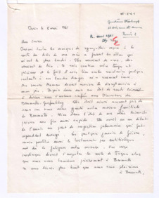 Brief von Charles-Gustave Stoskopf an Albert Schweitzer