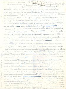 Kopie eines Briefes  v. Dr. Albert Schweitzer an Melvin Arnold