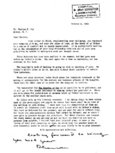 Briefe v. Rhena Schweitzer an Charles Joy