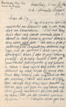 Briefe v. Helene Schweitzer an Charles Joy