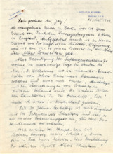 Eigenh. Brief mit Unterschrift