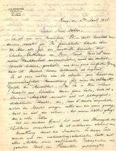 Eigenh. Brief mit Unterschrift