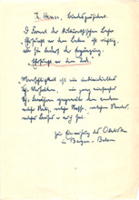 Handschrift. Notizen
