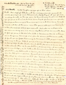 Eigenh. Brief mit Unterschrift von Albert und Helene Schweitzer