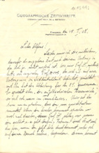 Eigenh. Brief mit Unterschrift