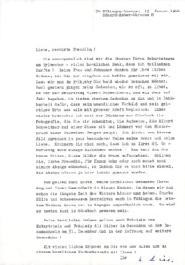 Brief v. Hans Walter Bähr an E. Martin