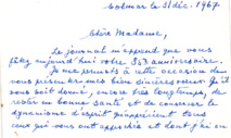 Brief v. R. Mazarin an E. Martin