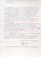 Brief v. Dr. Hans Martin an seine Mutter Emmy Martin