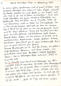 Manuskript von Berta Schleicher