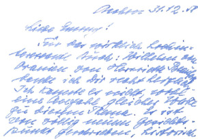Brief v. Kurt Pfeiffer an E. Martin