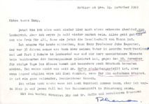 Brief v. Rhena Schweitzer-Miller an E. Martin