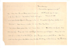 Brief von Albert Schweitzer an Emmy Martin