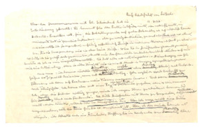 Brief von Albert Schweitzer an Emmy Martin