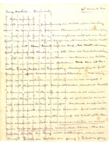 Brief von Albert Schweitzer an Emmy Martin
