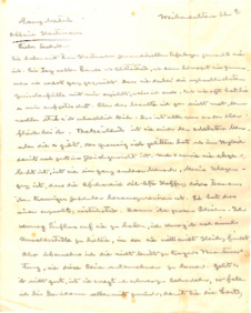 Brief von Albert Schweitzer an Emmy Martin
