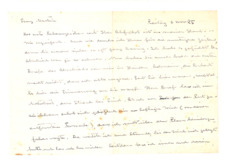 Brief von Albert Schweitzer an Emmy Martin