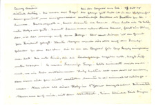 Brief von Albert Schweitzer an Emmy Martin