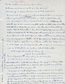 Brief von Albert Schweitzer an Emmy Martin