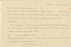 Brief v. Dr. A. Schweitzer an Emmy Martin