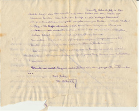 Brief v. Dr. A. Schweitzer an Emmy Martin