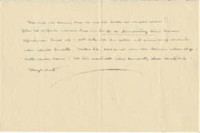 Brief v. Dr. A. Schweitzer an Emmy Martin