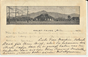Postkarte gemeinsam von Dr. A. Schweitzer & Dr. Bervoets an Emmy Martin