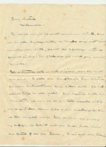 Vertraulicher Brief v. Dr. A. Schweitzer an Emmy Martin