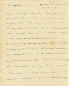 Brief v. Dr. A. Schweitzer an Emmy Martin