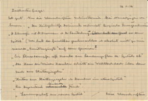 Brief v. Albert Schweitzer an Emmy Martin