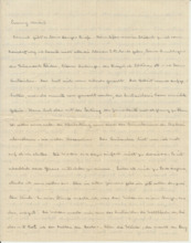 Brief v. Albert Schweitzer an Emmy Martin