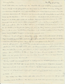 Brief v. A. Schweitzer an E. Martin