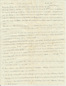 Brief v. A. Schweitzer an E. Martin