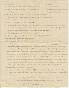 Brief v. A. Schweitzer an E. Martin