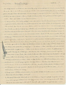 Brief v. A. Schweitzer an E. Martin