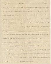 Brief v. Albert Schweitzer an Emmy Martin