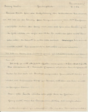 Brief v. Albert Schweitzer an Emmy Martin