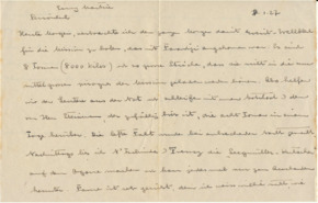 Brief v. Albert Schweitzer an Emmy Martin