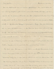 Brief v. Albert Schweitzer an Emmy Martin
