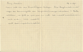 Zettel v. Albert Schweitzer an Emmy Martin