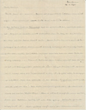 Brief v. Albert Schweitzer an Emmy Martin