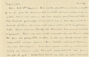 Brief v. Albert Schweitzer an Emmy Martin