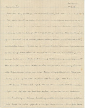 Brief v. Albert Schweitzer an Emmy Martin